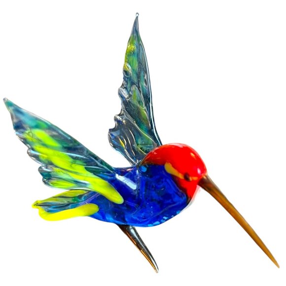 Murano-style (likely Murano) glass hummingbird—stunning detail and craftsmanship - Picture 3 of 16